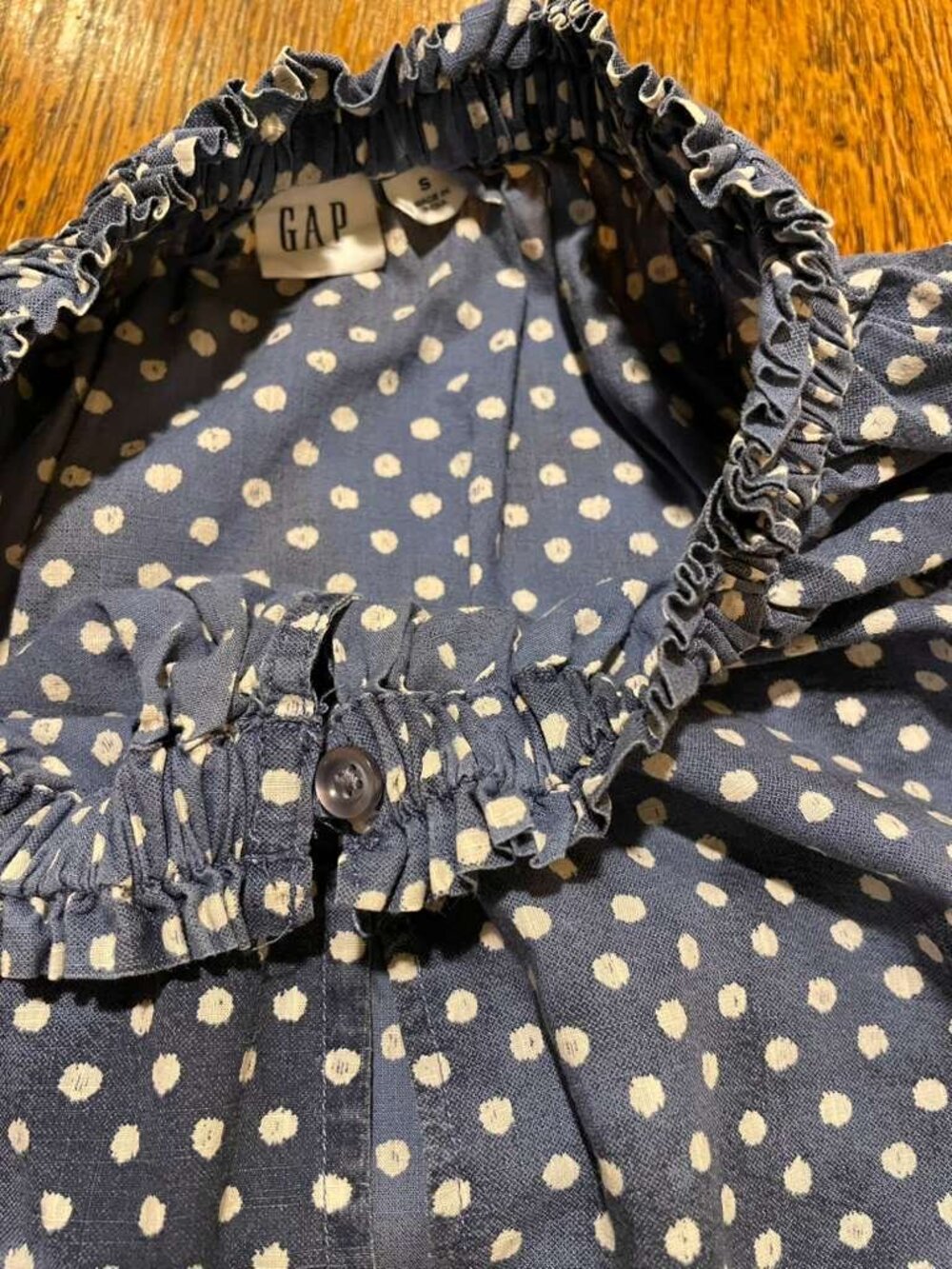 Blue 100% cotton blouse - Picture 5 of 5